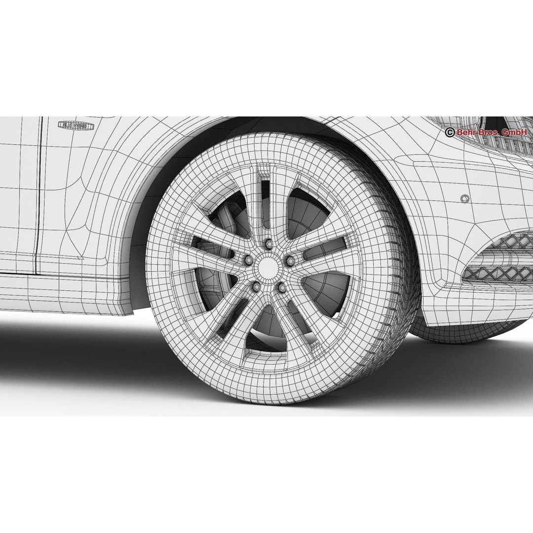 Mercedes C Class 2012 3D Model – High Poly Detailed Vehicle, FBX - View 27