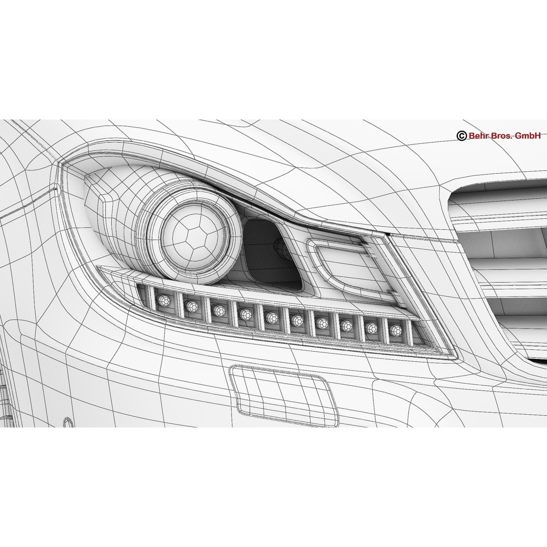 Mercedes C Class 2012 3D Model – High Poly Detailed Vehicle, FBX - View 28