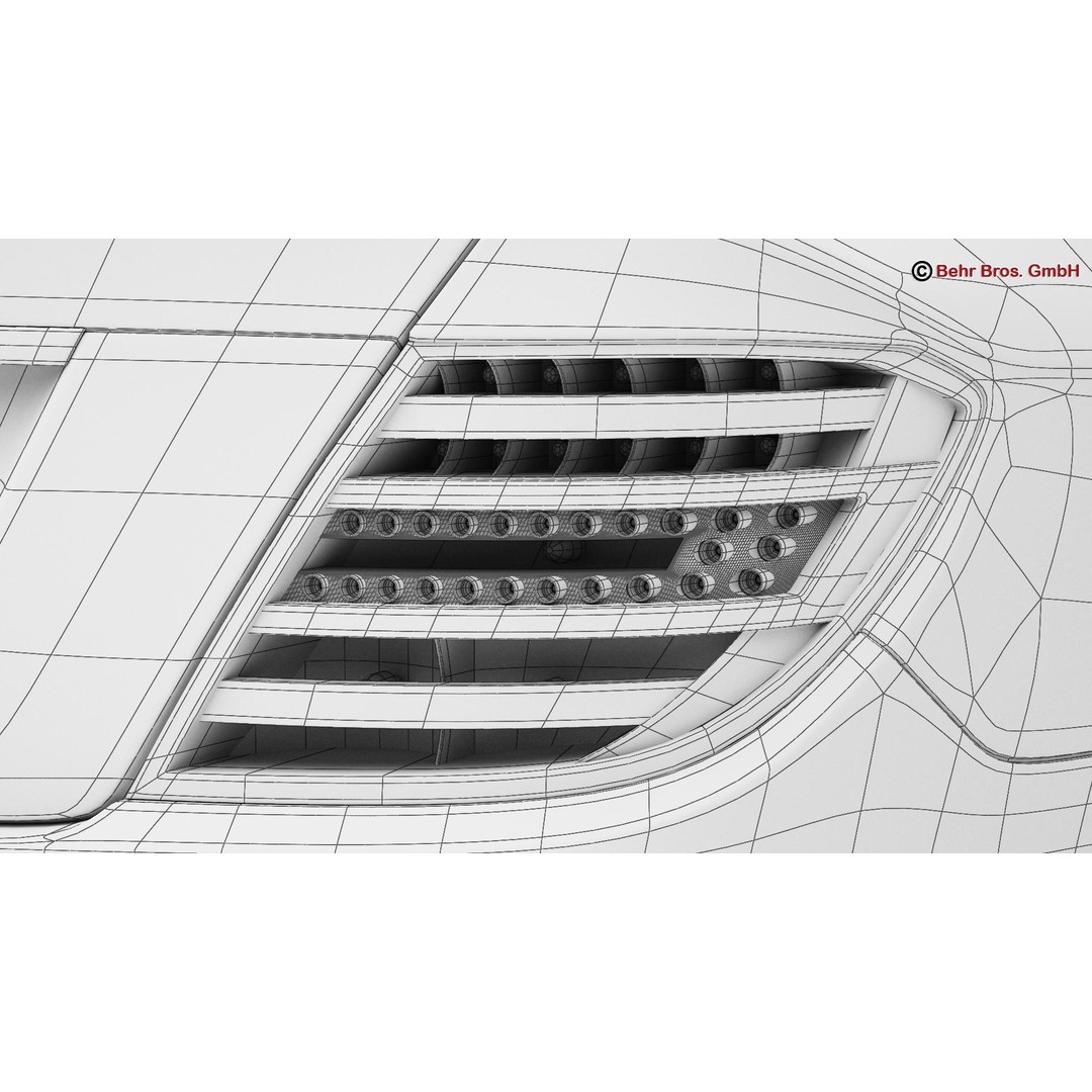 Mercedes C Class 2012 3D Model – High Poly Detailed Vehicle, FBX - View 29