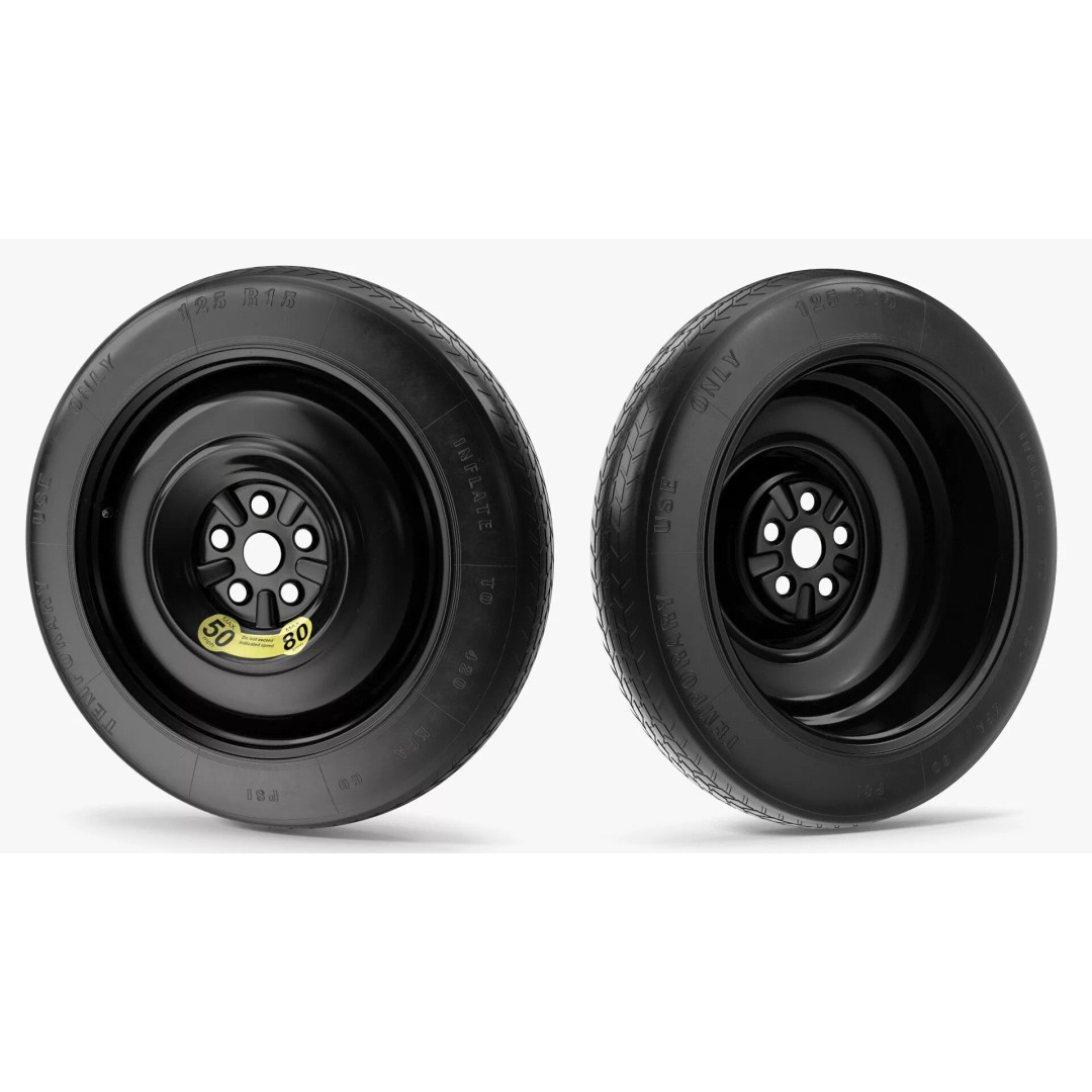 Spare Tire Compact Wheel 3D Model – High Quality PBR Vehicle Part, FBX - View 5