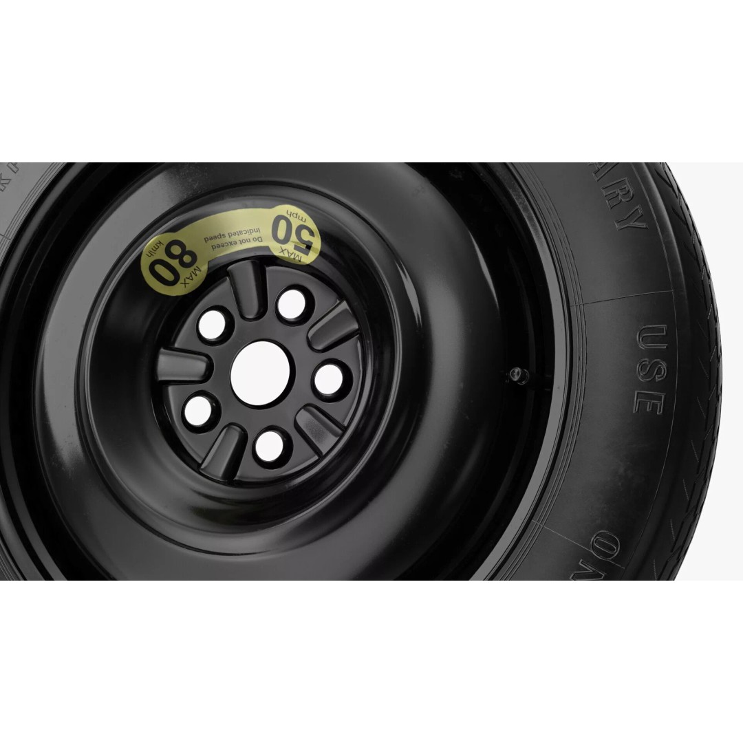 Spare Tire Compact Wheel 3D Model – High Quality PBR Vehicle Part, FBX - View 9