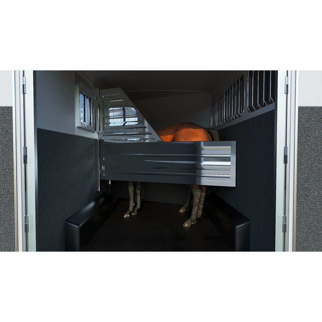 Gooseneck Horse Trailer 3D Model – Low Poly Game Asset, PBR Textures - View 11