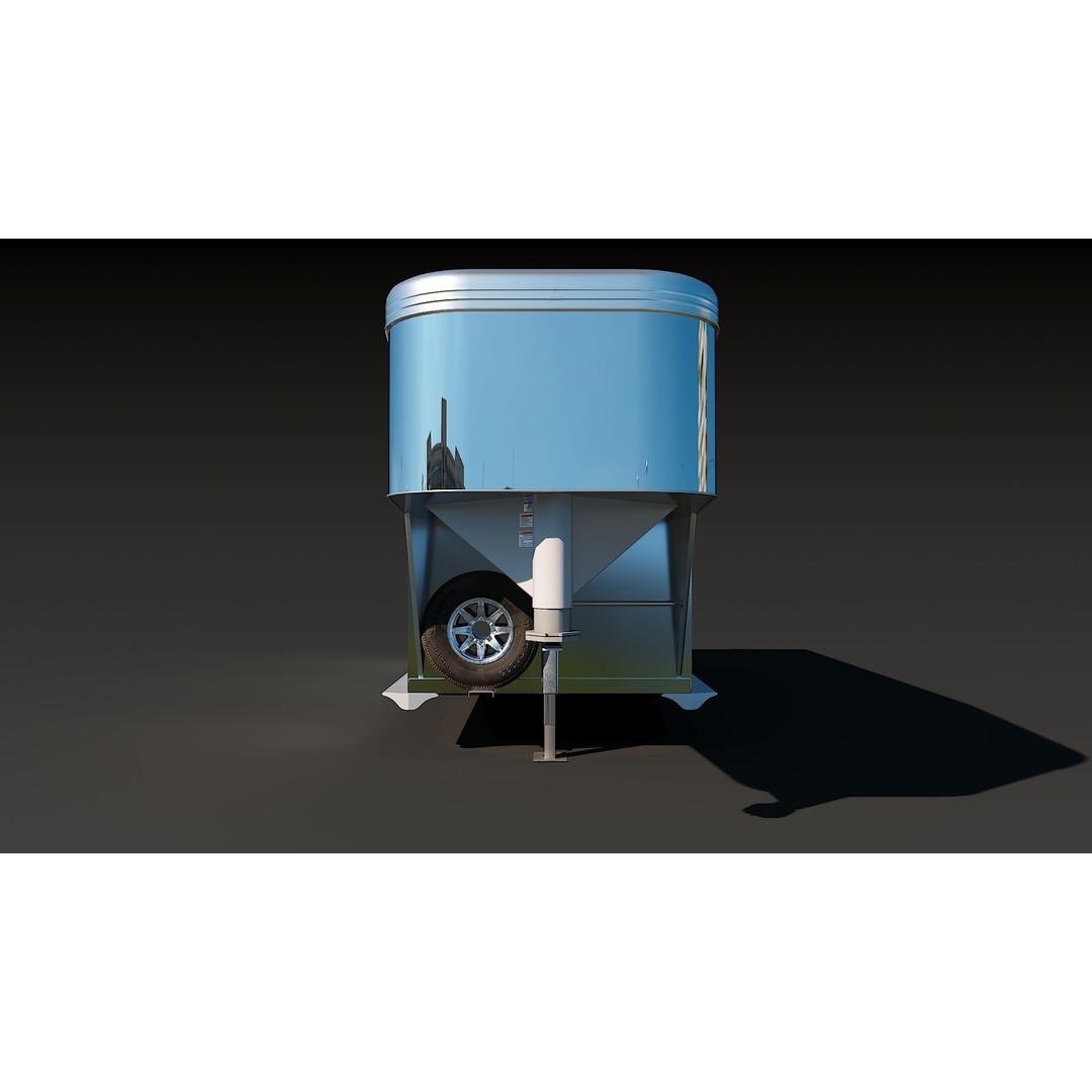 Gooseneck Horse Trailer 3D Model – Low Poly Game Asset, PBR Textures - View 17