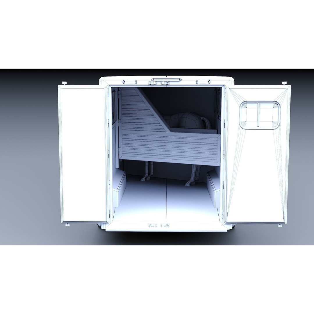 Gooseneck Horse Trailer 3D Model – Low Poly Game Asset, PBR Textures - View 31