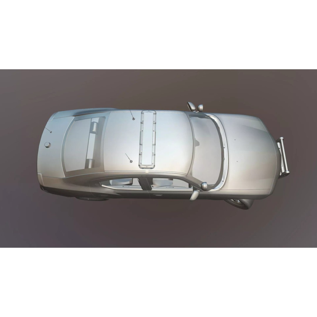 American Police Car 3D Model – Low Poly Game Ready Asset, FBX - View 41