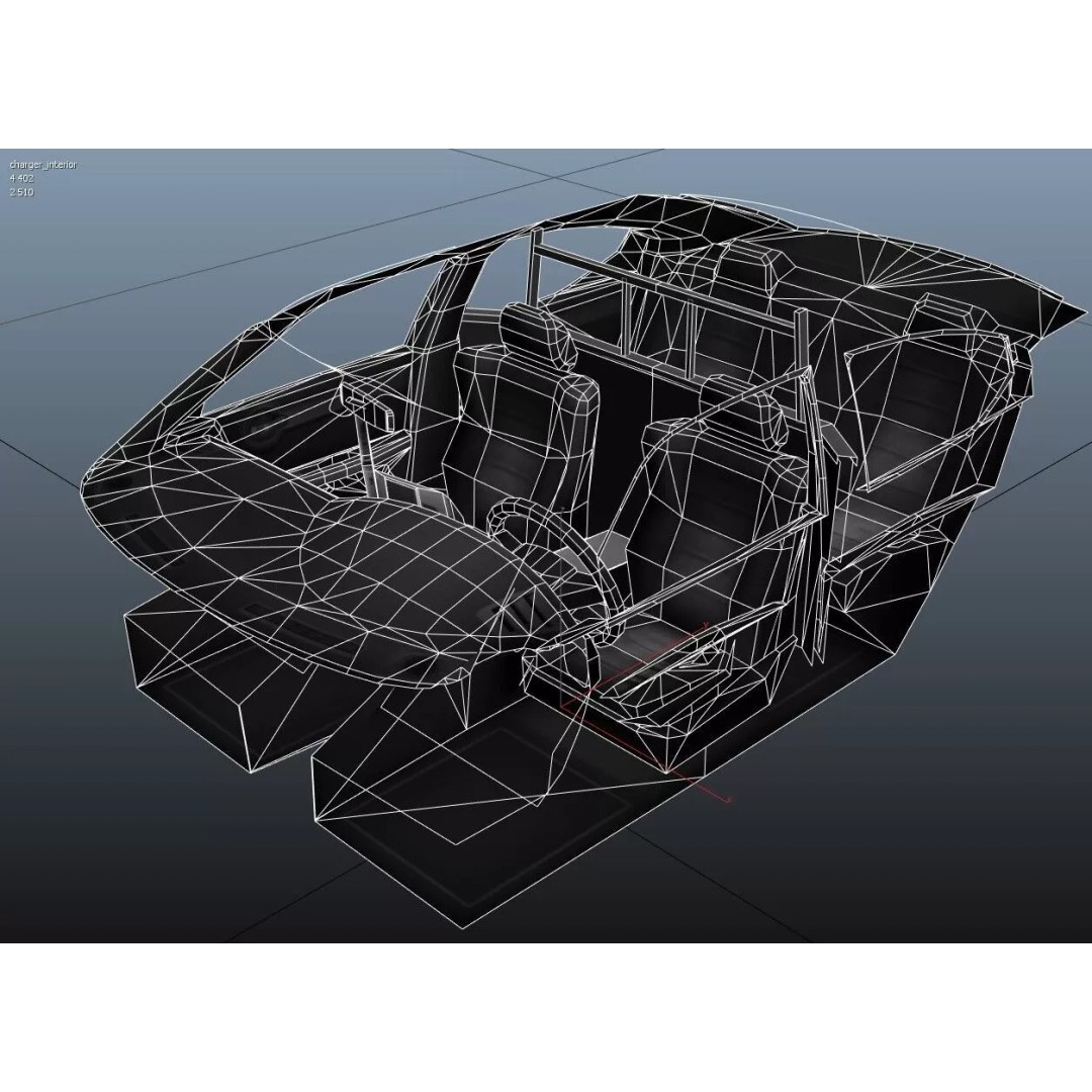 American Police Car 3D Model – Low Poly Game Ready Asset, FBX - View 51