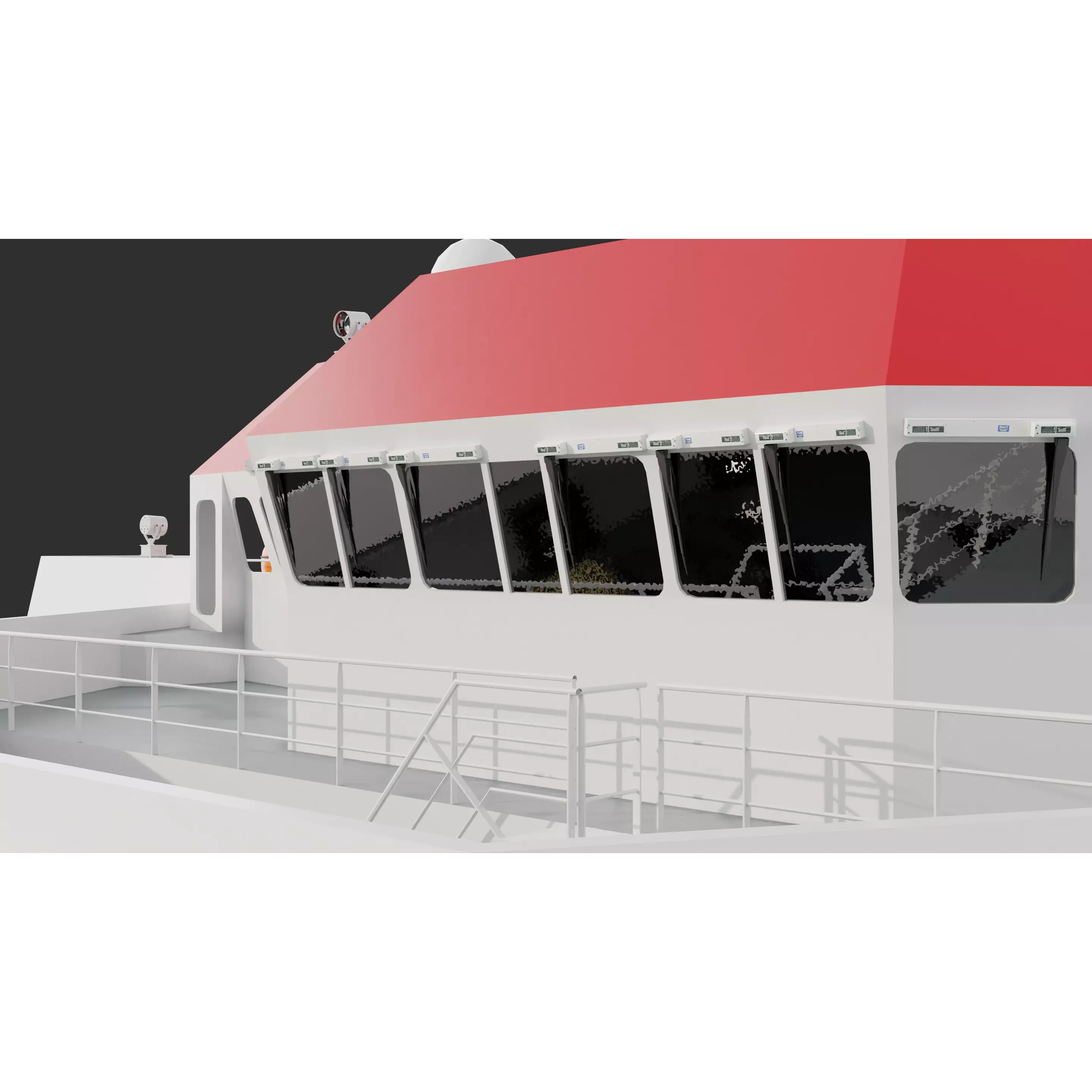 HeavyLift Vessel - Low-Poly Game-Ready 3D Model - View 11