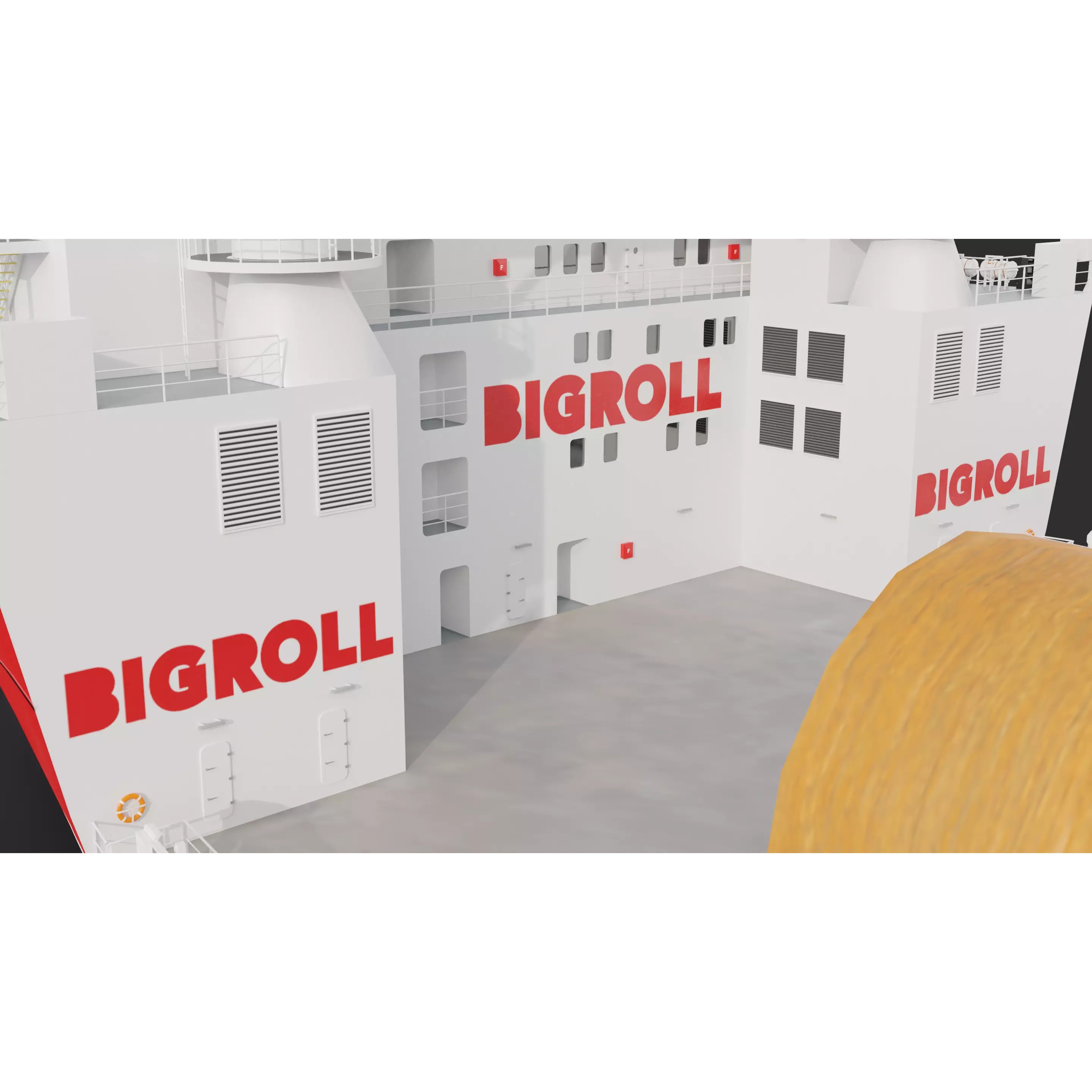 HeavyLift Vessel - Low-Poly Game-Ready 3D Model - View 15