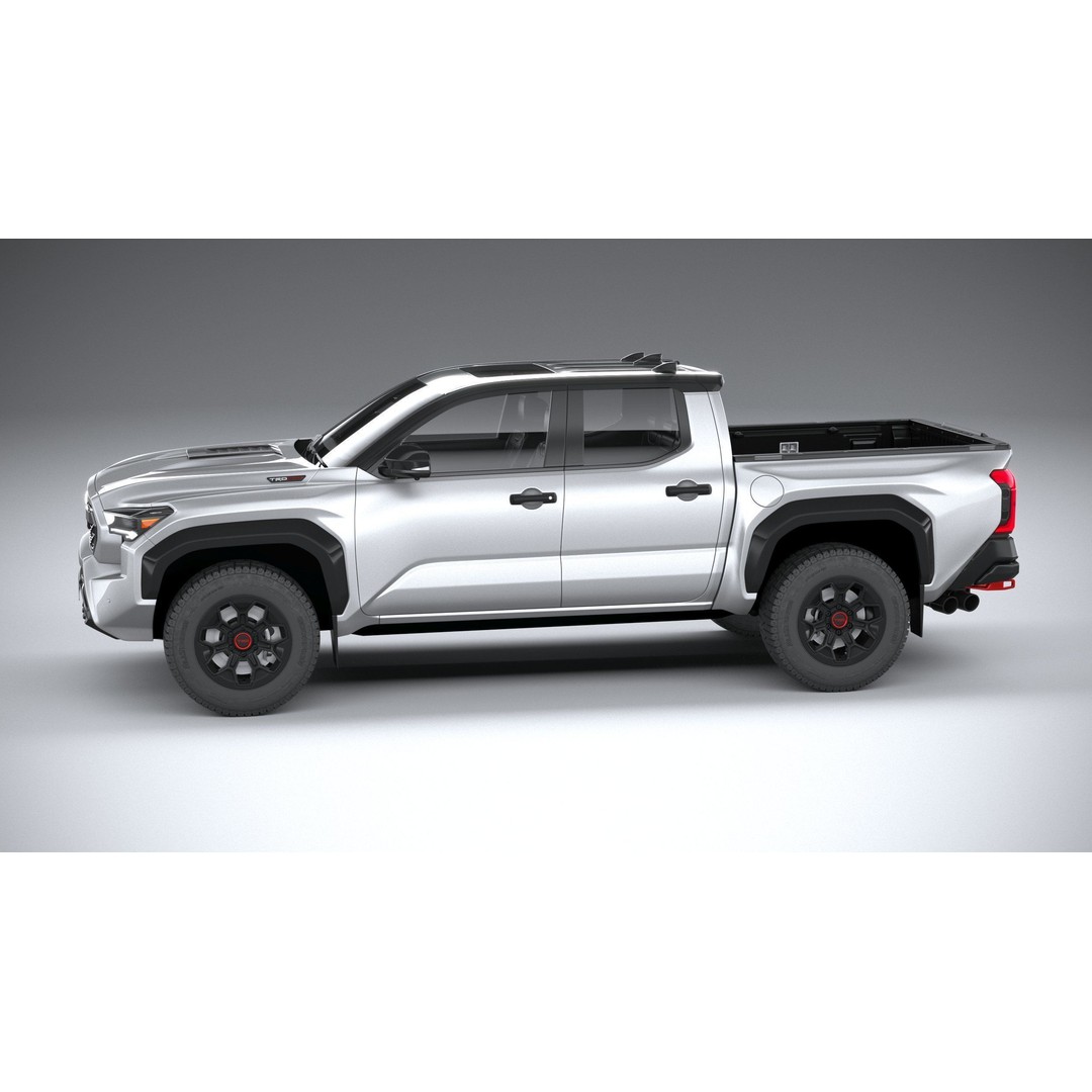 Toyota Tacoma TRD 2024 3D Model – High Poly Game Asset, FBX, OBJ - View 10
