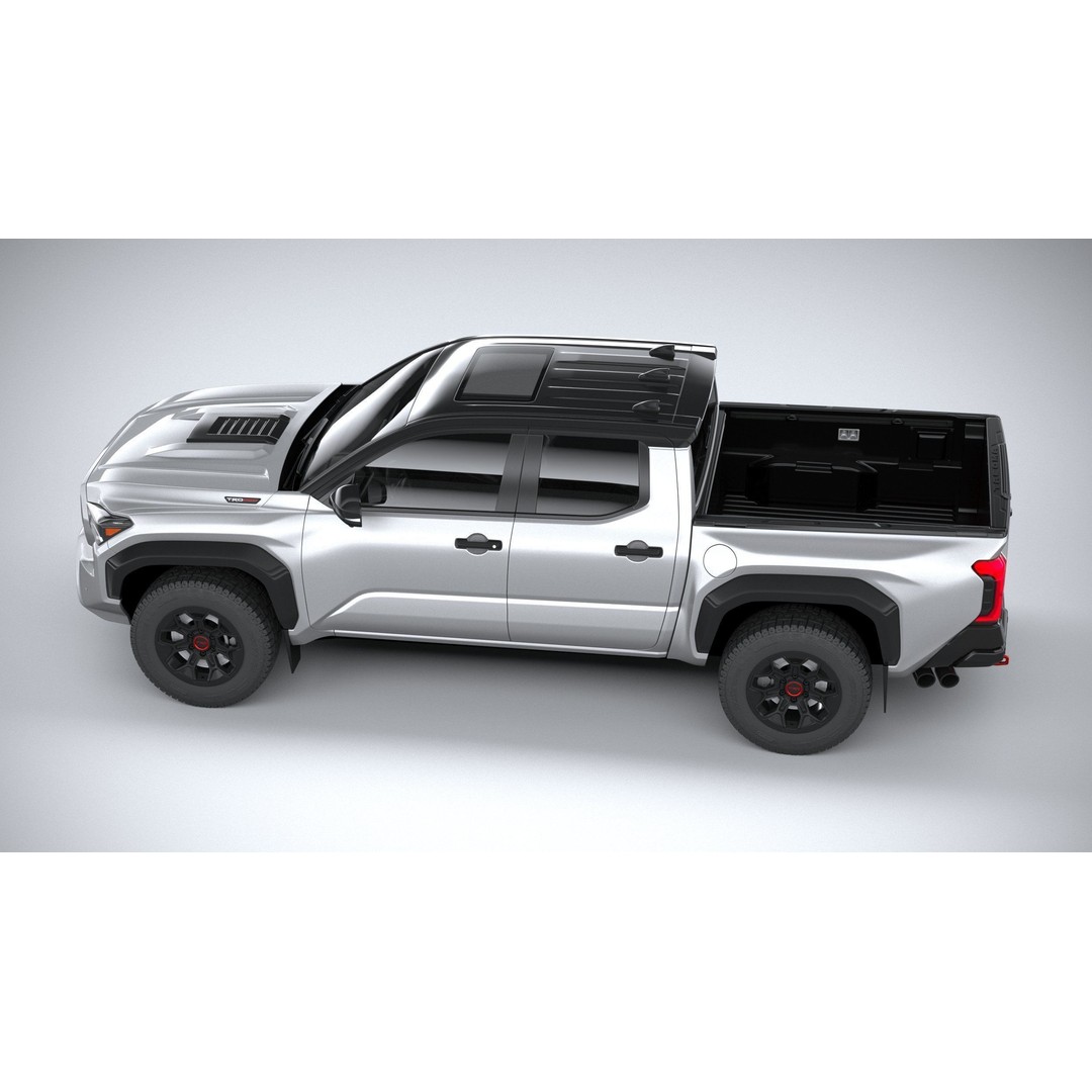 Toyota Tacoma TRD 2024 3D Model – High Poly Game Asset, FBX, OBJ - View 11