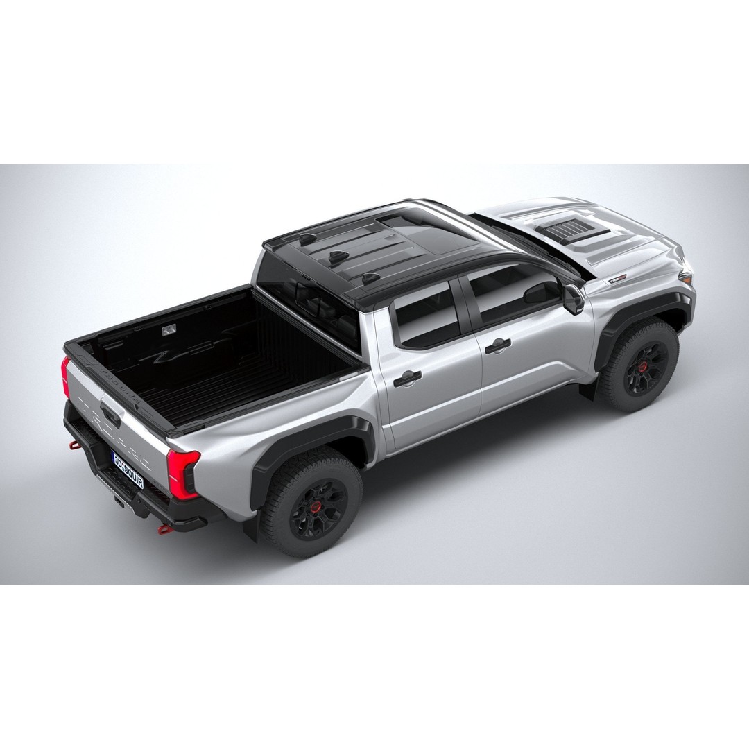 Toyota Tacoma TRD 2024 3D Model – High Poly Game Asset, FBX, OBJ - View 12