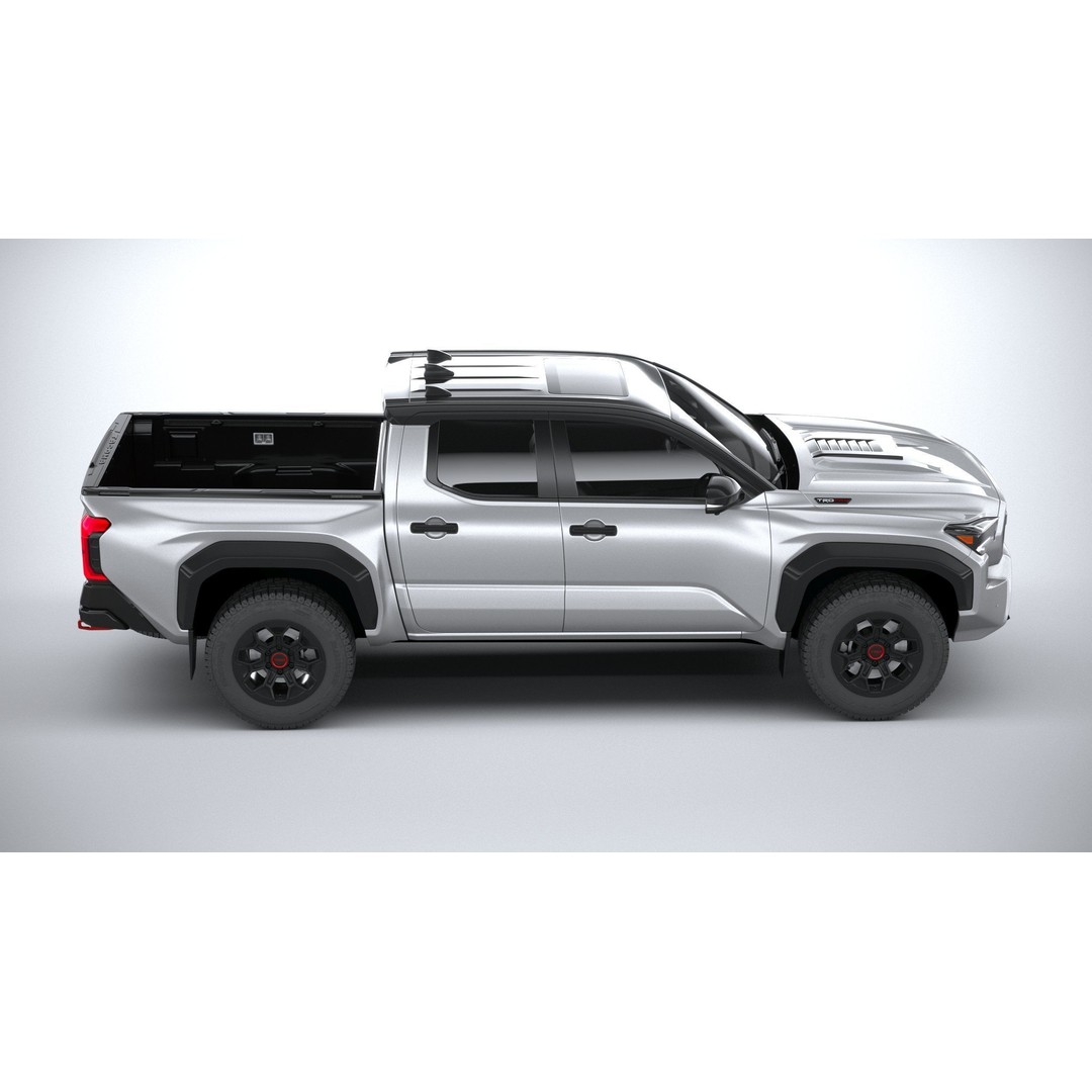 Toyota Tacoma TRD 2024 3D Model – High Poly Game Asset, FBX, OBJ - View 13