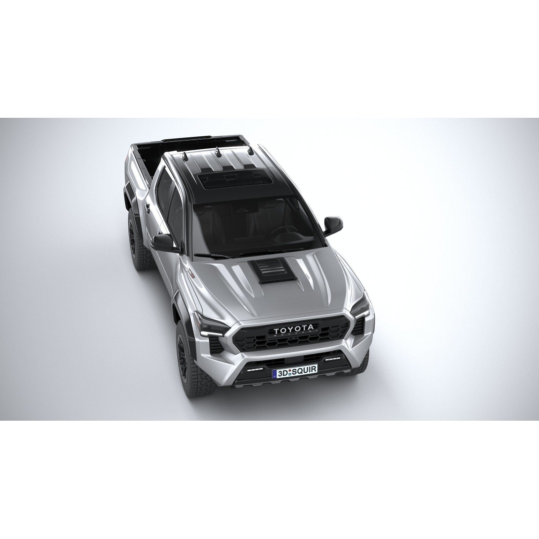 Toyota Tacoma TRD 2024 3D Model – High Poly Game Asset, FBX, OBJ - View 14