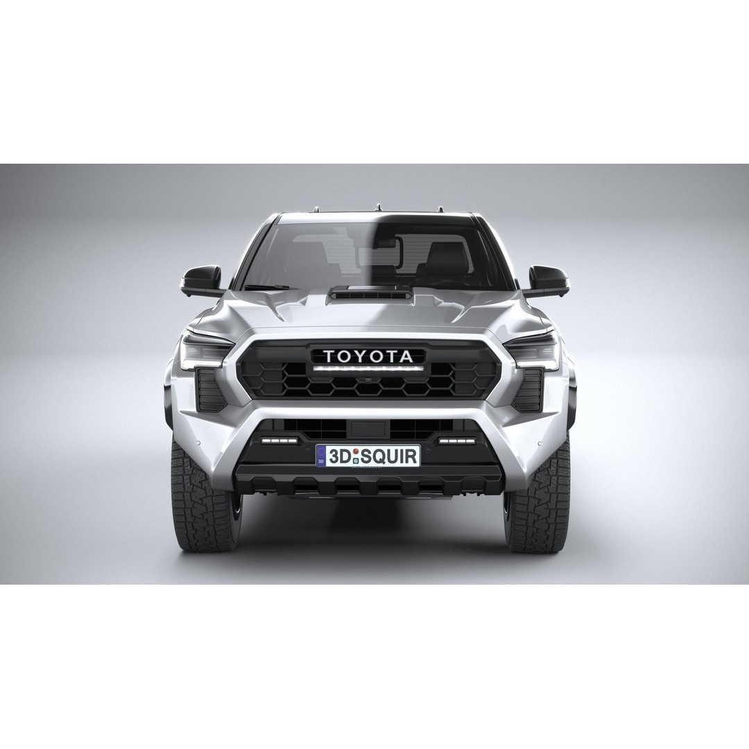 Toyota Tacoma TRD 2024 3D Model – High Poly Game Asset, FBX, OBJ - View 15