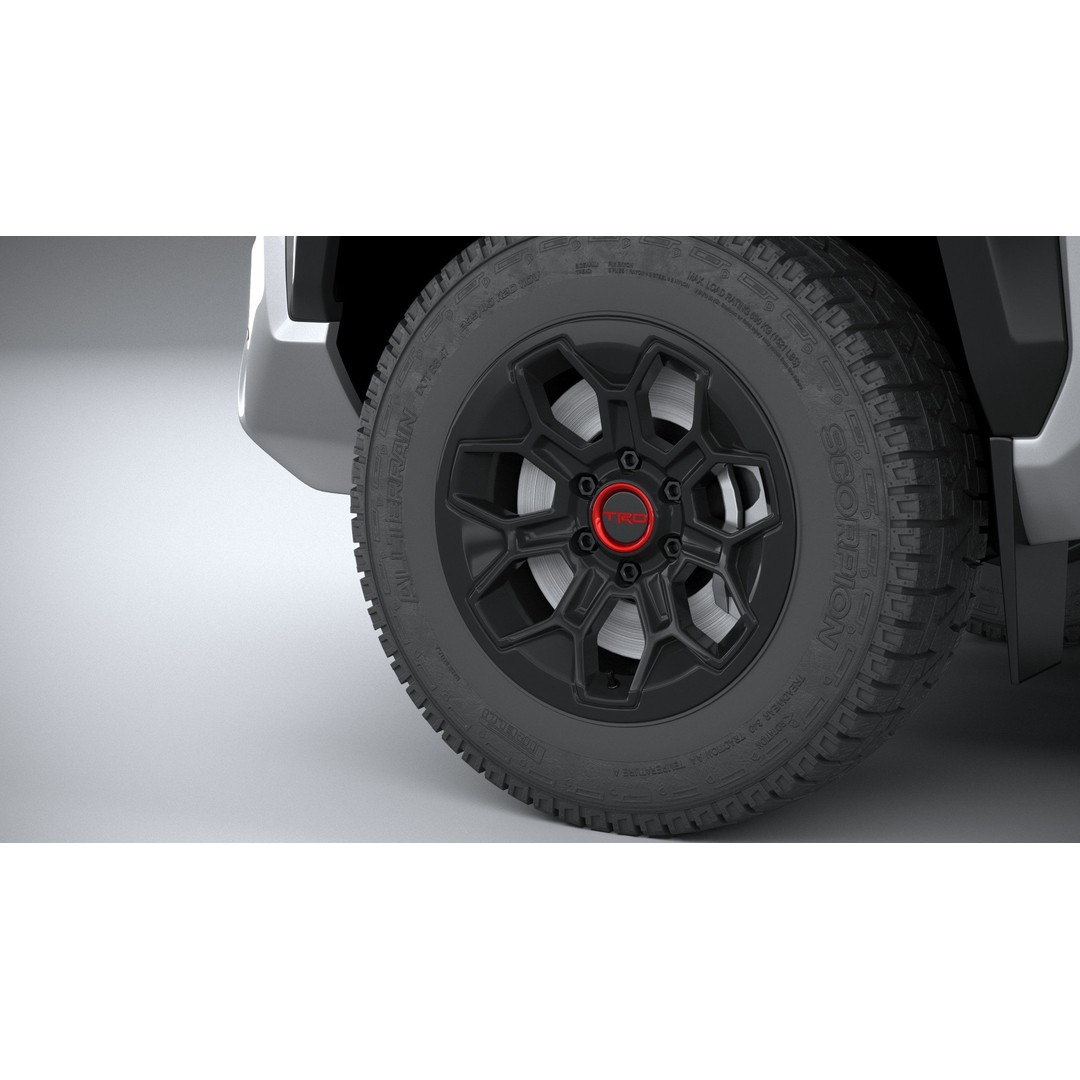 Toyota Tacoma TRD 2024 3D Model – High Poly Game Asset, FBX, OBJ - View 18