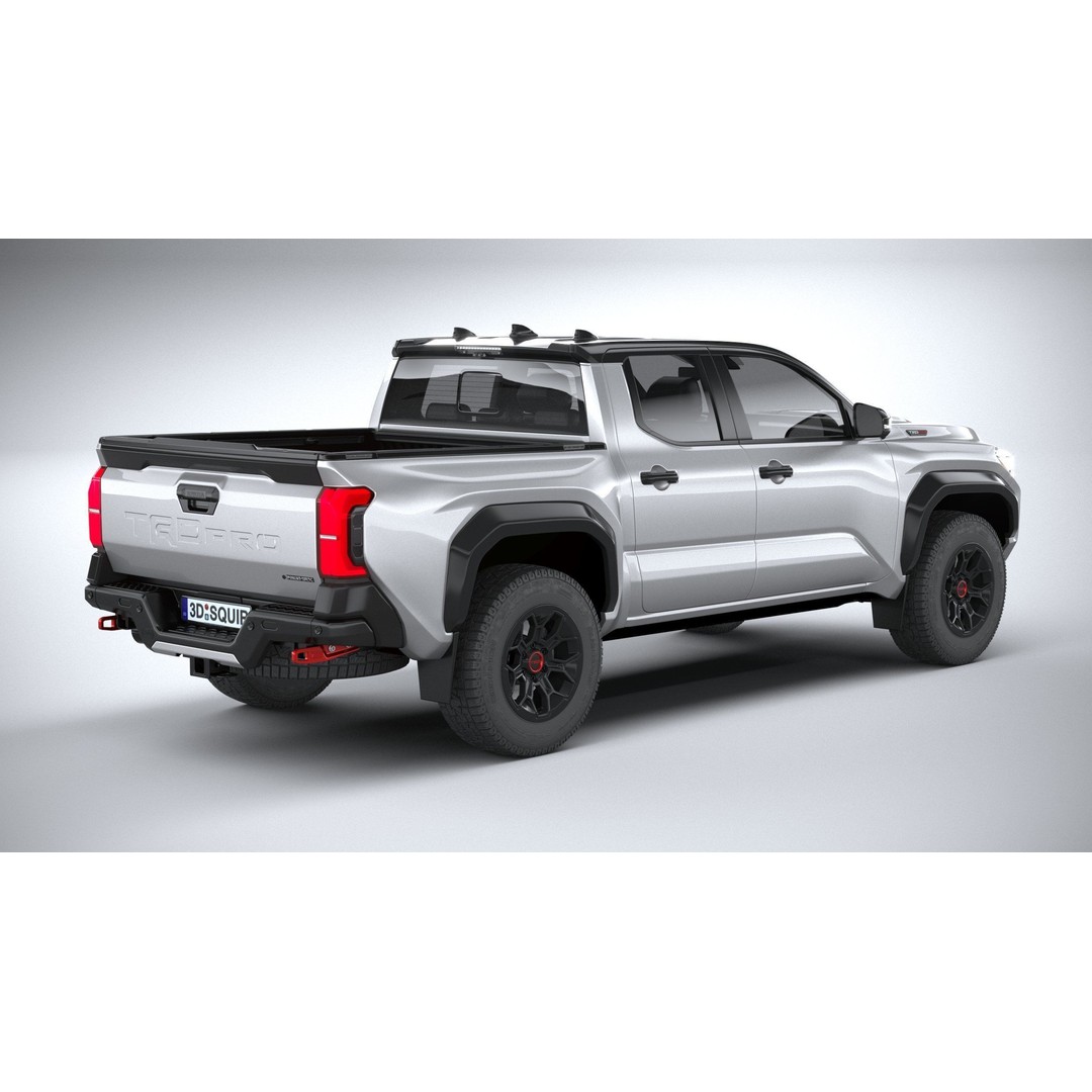 Toyota Tacoma TRD 2024 3D Model – High Poly Game Asset, FBX, OBJ - View 19