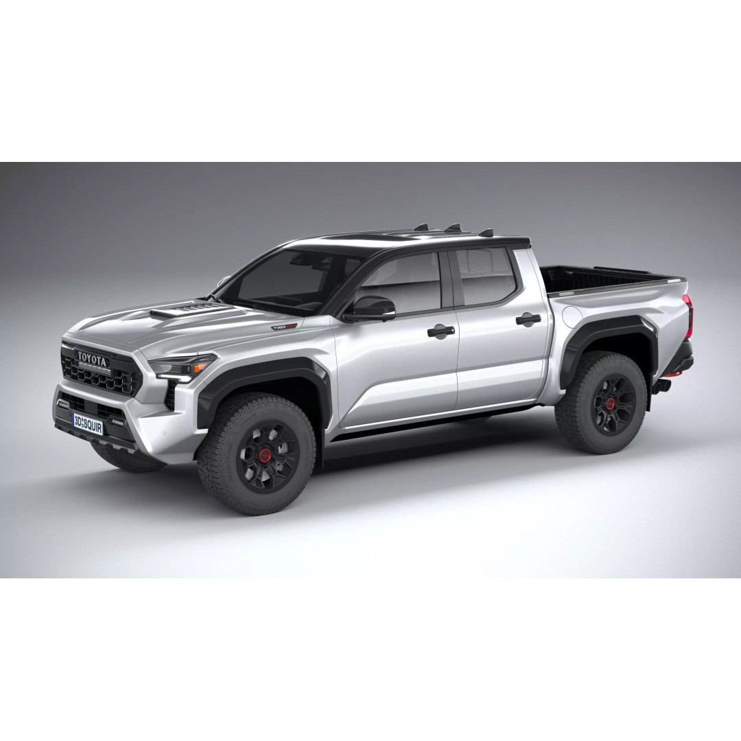 Toyota Tacoma TRD 2024 3D Model – High Poly Game Asset, FBX, OBJ - View 2
