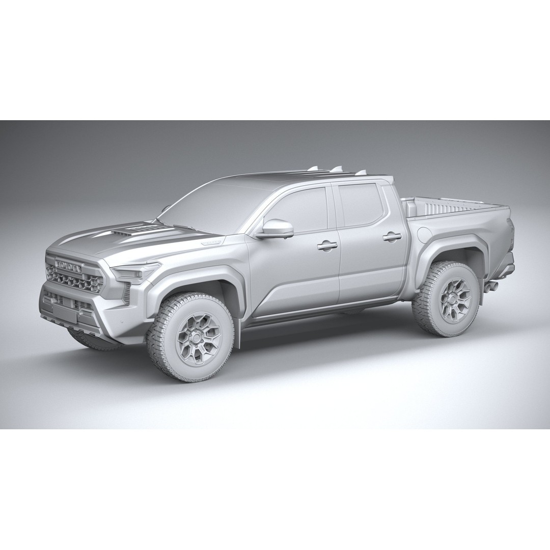 Toyota Tacoma TRD 2024 3D Model – High Poly Game Asset, FBX, OBJ - View 21