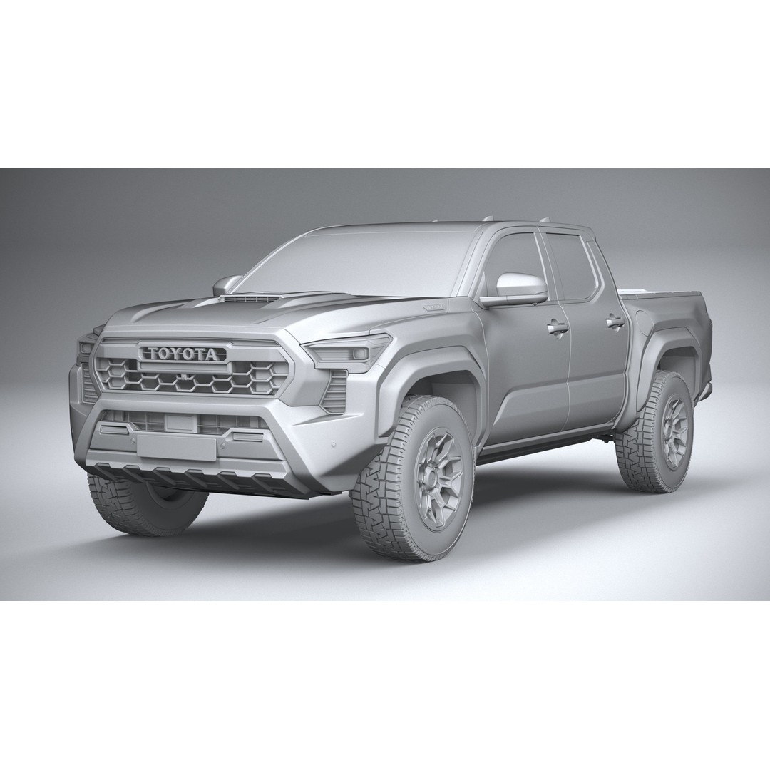 Toyota Tacoma TRD 2024 3D Model – High Poly Game Asset, FBX, OBJ - View 22