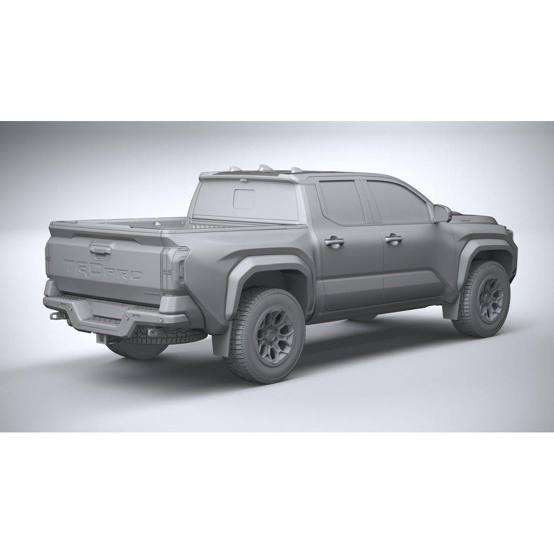 Toyota Tacoma TRD 2024 3D Model – High Poly Game Asset, FBX, OBJ - View 27