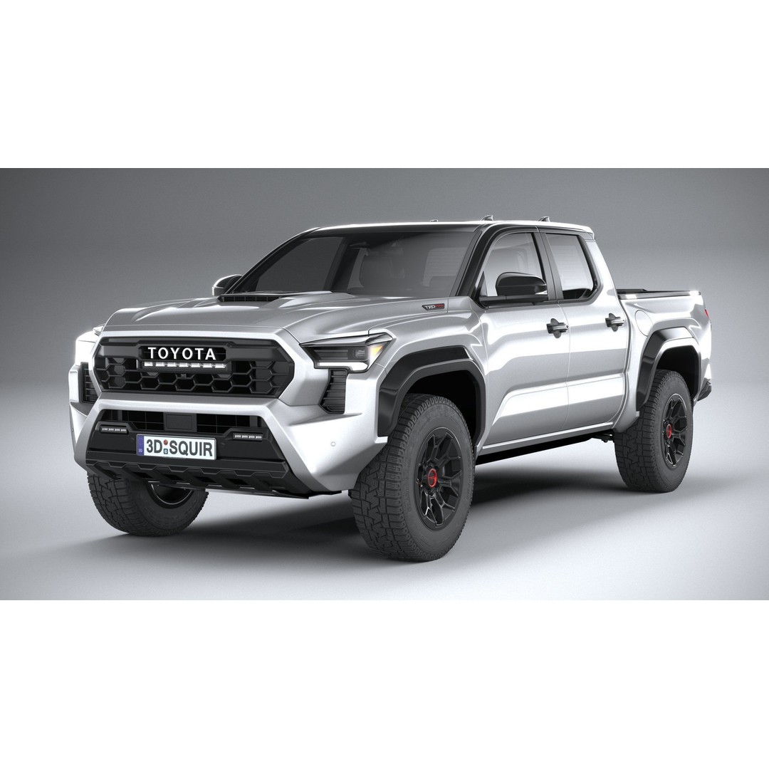 Toyota Tacoma TRD 2024 3D Model – High Poly Game Asset, FBX, OBJ - View 4