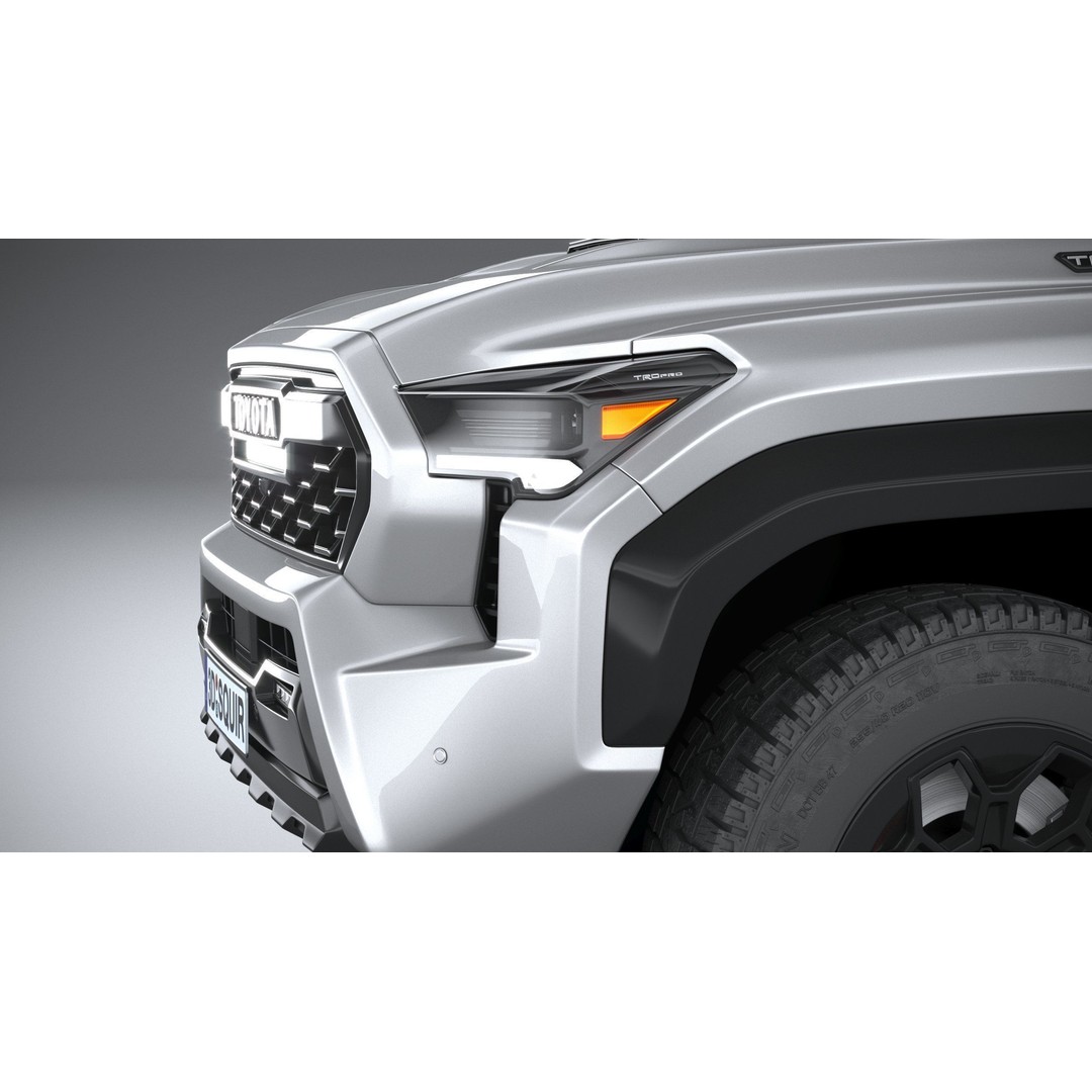 Toyota Tacoma TRD 2024 3D Model – High Poly Game Asset, FBX, OBJ - View 5