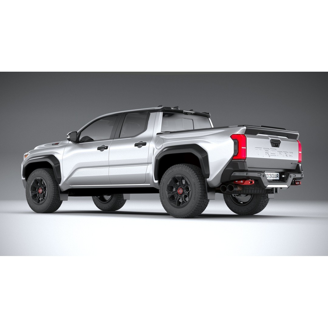 Toyota Tacoma TRD 2024 3D Model – High Poly Game Asset, FBX, OBJ - View 7