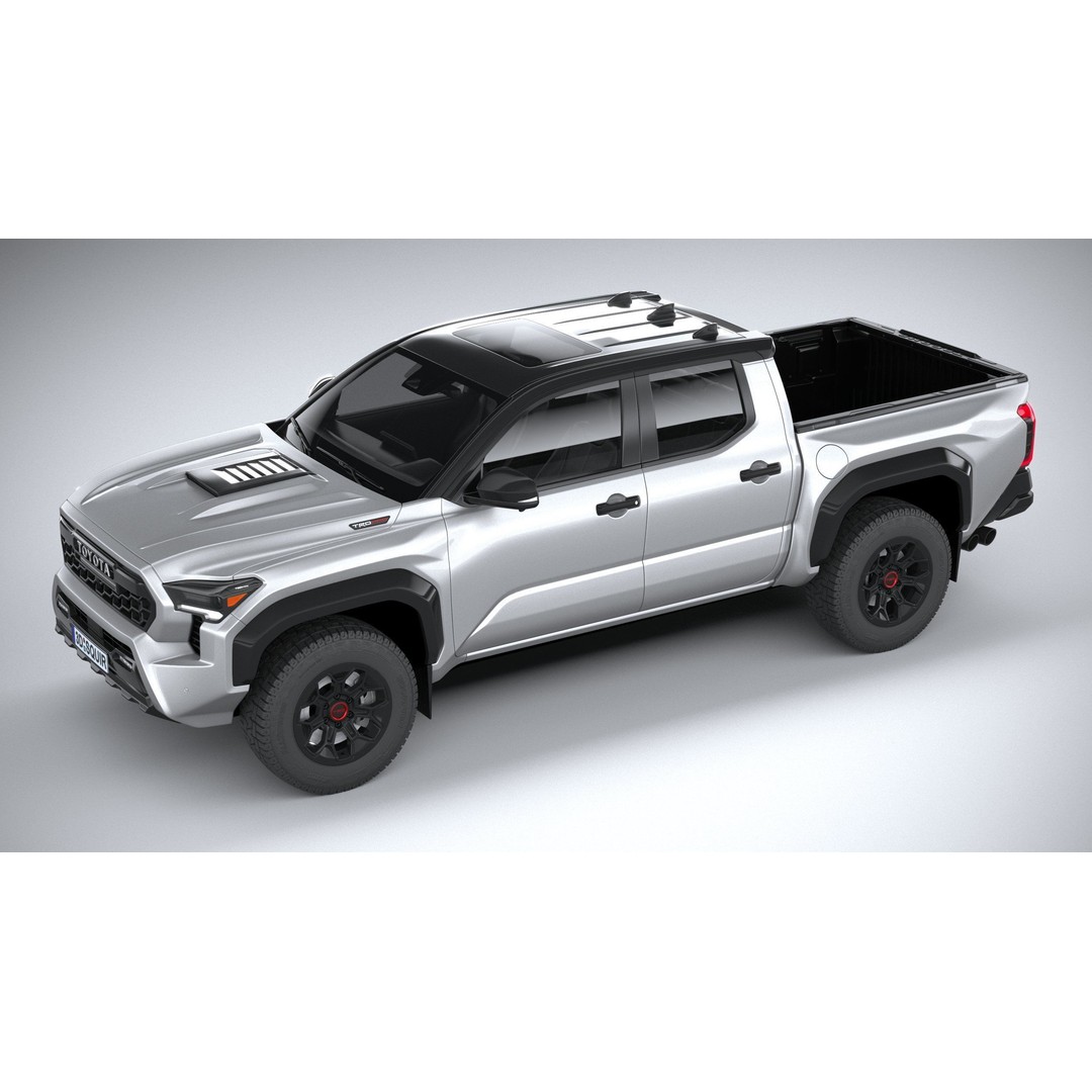 Toyota Tacoma TRD 2024 3D Model – High Poly Game Asset, FBX, OBJ - View 9