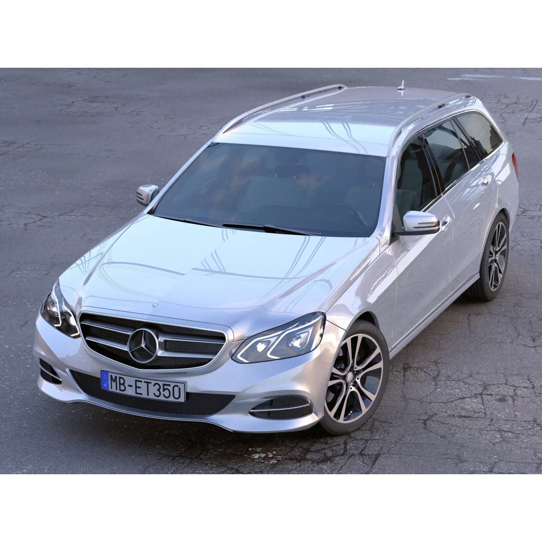 Mercedes Benz E-Class 3D Model – Realistic Luxury Sedan, FBX, C4D - View 2