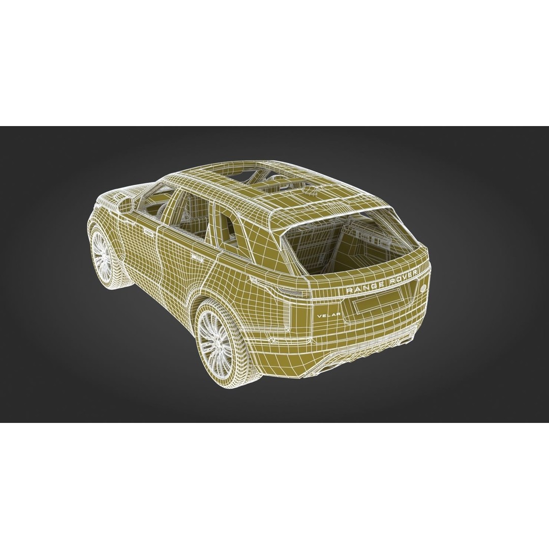 2018 Land Rover Range Rover Velar 3D Model – High Poly PBR Asset, FBX - View 29