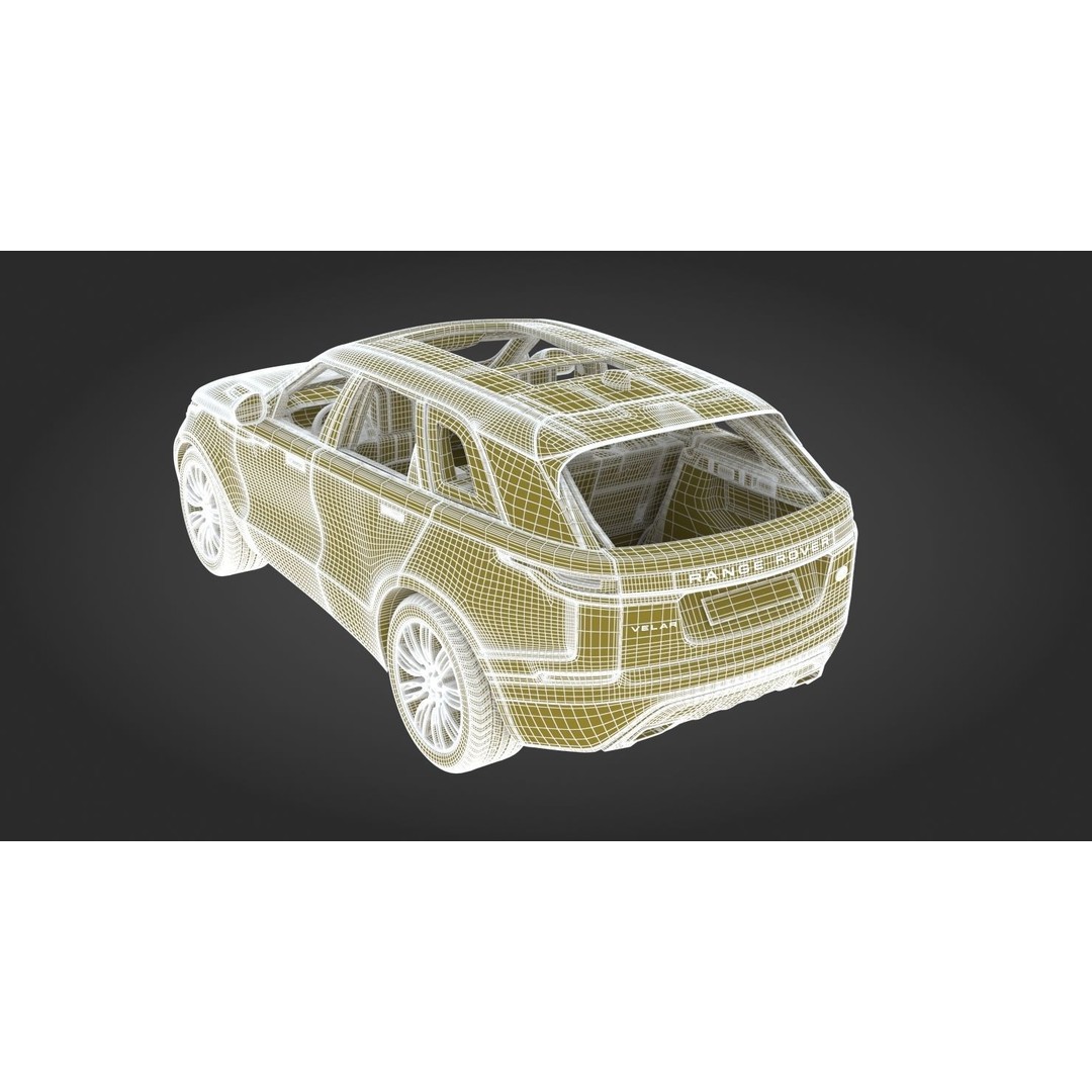 2018 Land Rover Range Rover Velar 3D Model – High Poly PBR Asset, FBX - View 30