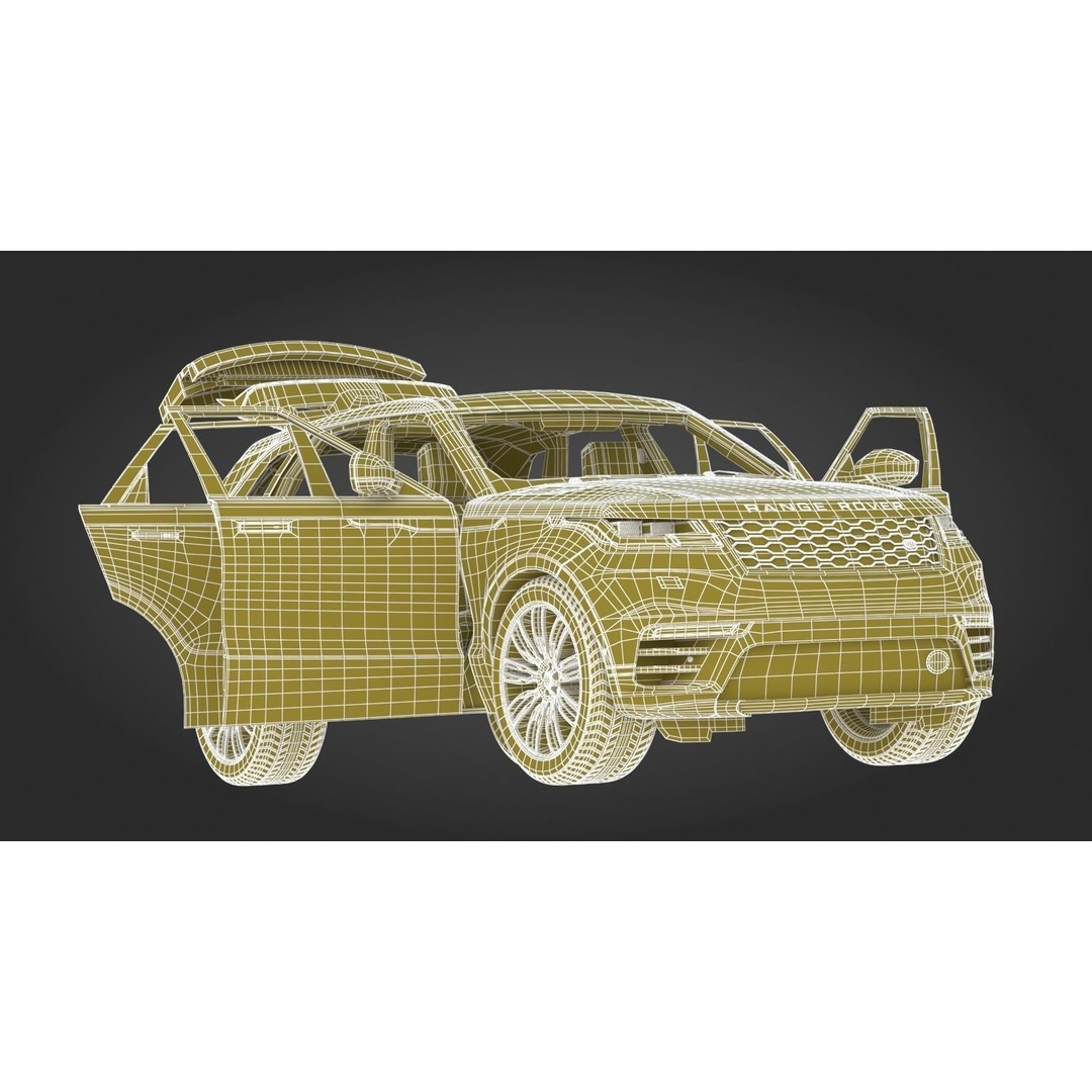 2018 Land Rover Range Rover Velar 3D Model – High Poly PBR Asset, FBX - View 33
