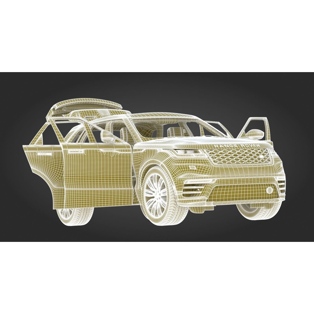2018 Land Rover Range Rover Velar 3D Model – High Poly PBR Asset, FBX - View 34