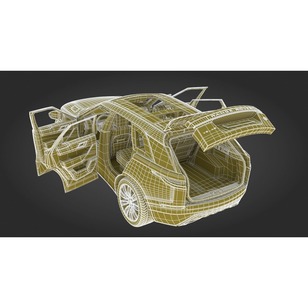 2018 Land Rover Range Rover Velar 3D Model – High Poly PBR Asset, FBX - View 35