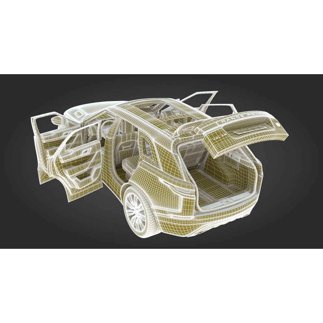 2018 Land Rover Range Rover Velar 3D Model – High Poly PBR Asset, FBX - View 36