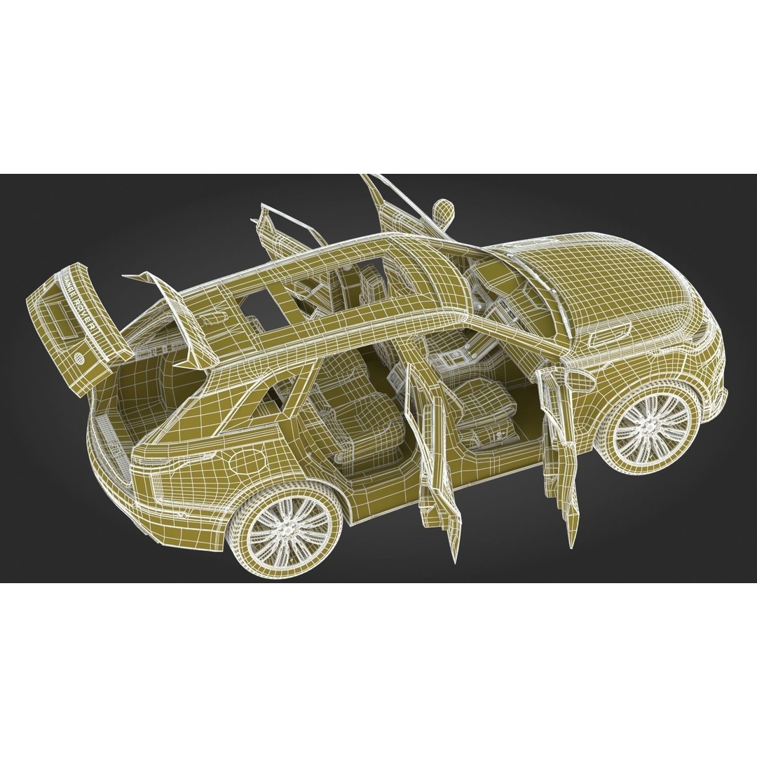 2018 Land Rover Range Rover Velar 3D Model – High Poly PBR Asset, FBX - View 37