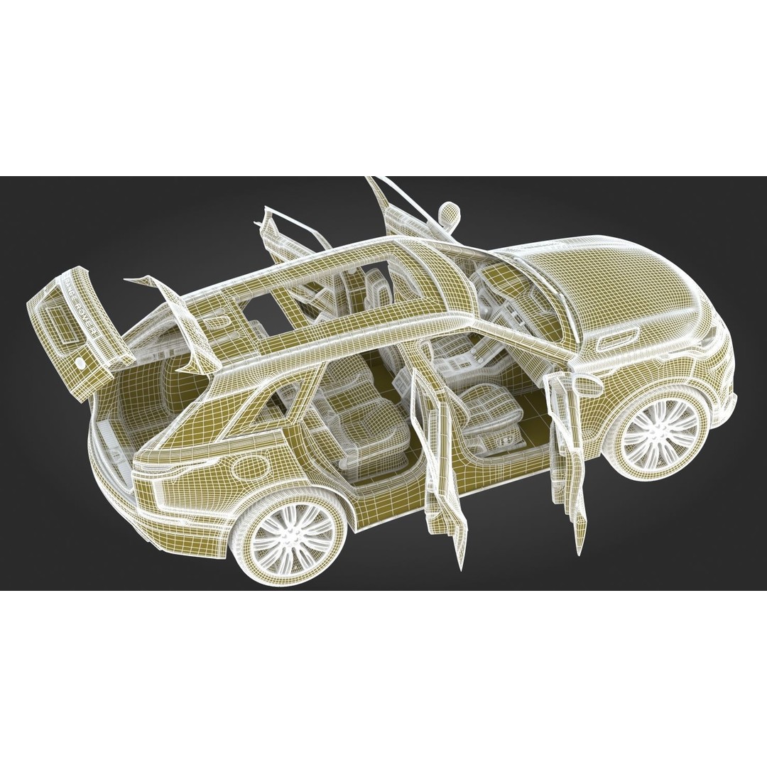 2018 Land Rover Range Rover Velar 3D Model – High Poly PBR Asset, FBX - View 38