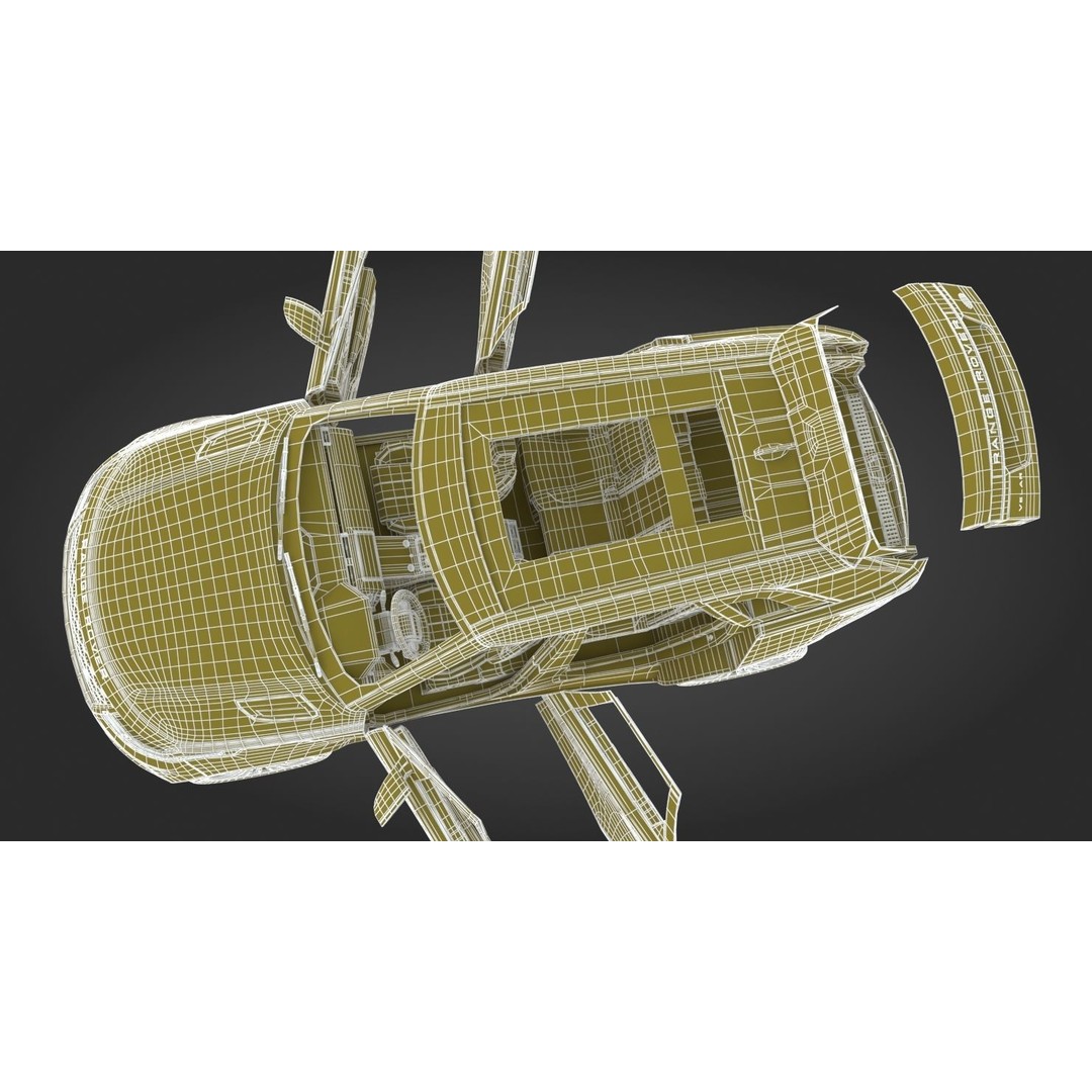 2018 Land Rover Range Rover Velar 3D Model – High Poly PBR Asset, FBX - View 39