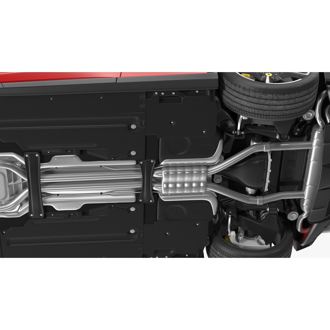 2023 Red Ferrari Purosangue SUV 3D Model – High Poly Game-Ready FBX - View 22