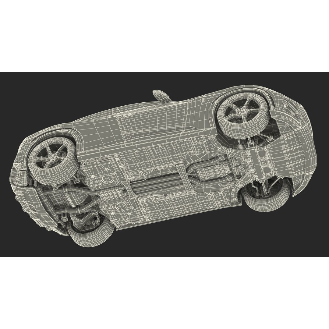 2023 Red Ferrari Purosangue SUV 3D Model – High Poly Game-Ready FBX - View 39