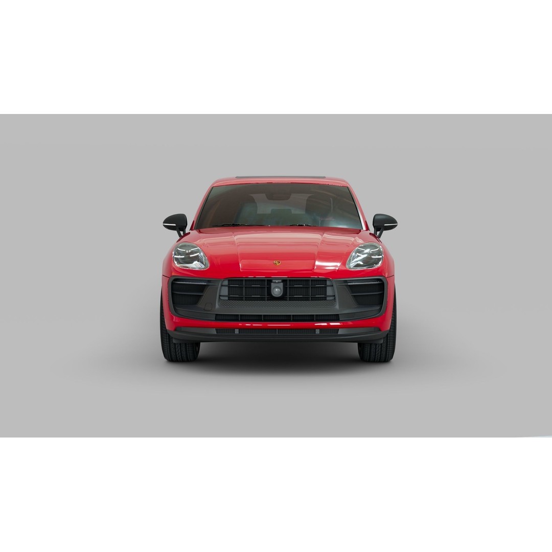Porsche Macan 2022 3D Model – Low Poly Game-Ready Asset, FBX, OBJ - View 3