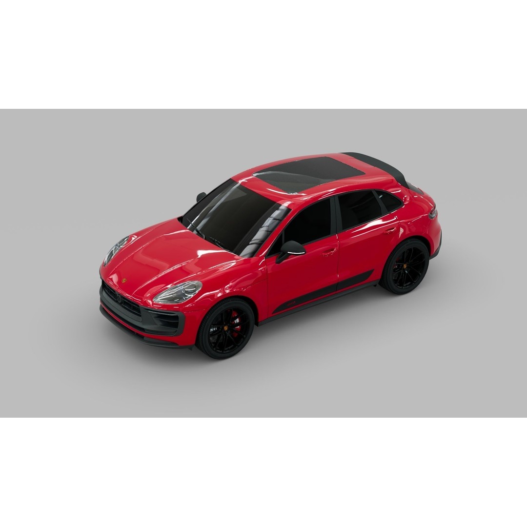 Porsche Macan 2022 3D Model – Low Poly Game-Ready Asset, FBX, OBJ - View 7