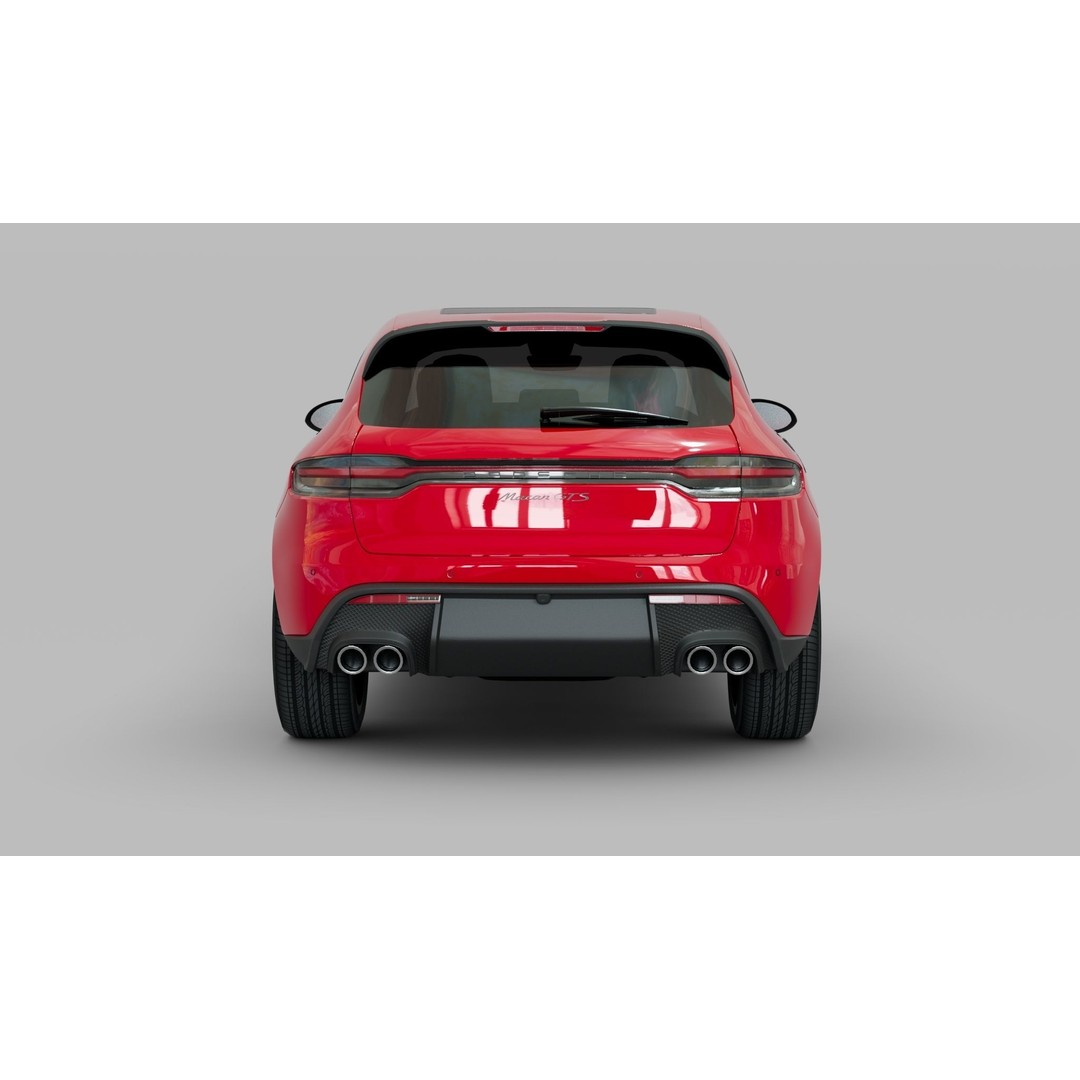 Porsche Macan 2022 3D Model – Low Poly Game-Ready Asset, FBX, OBJ - View 8