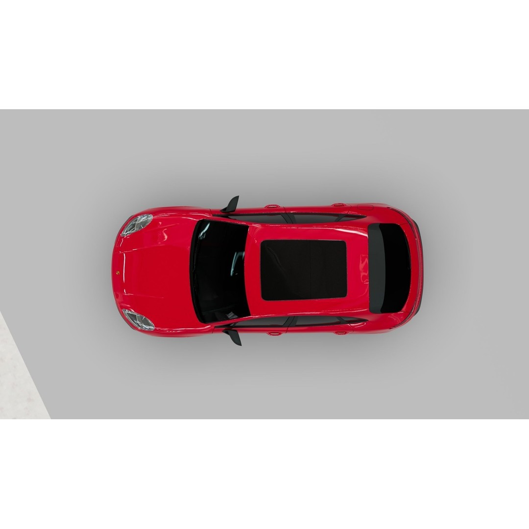 Porsche Macan 2022 3D Model – Low Poly Game-Ready Asset, FBX, OBJ - View 9
