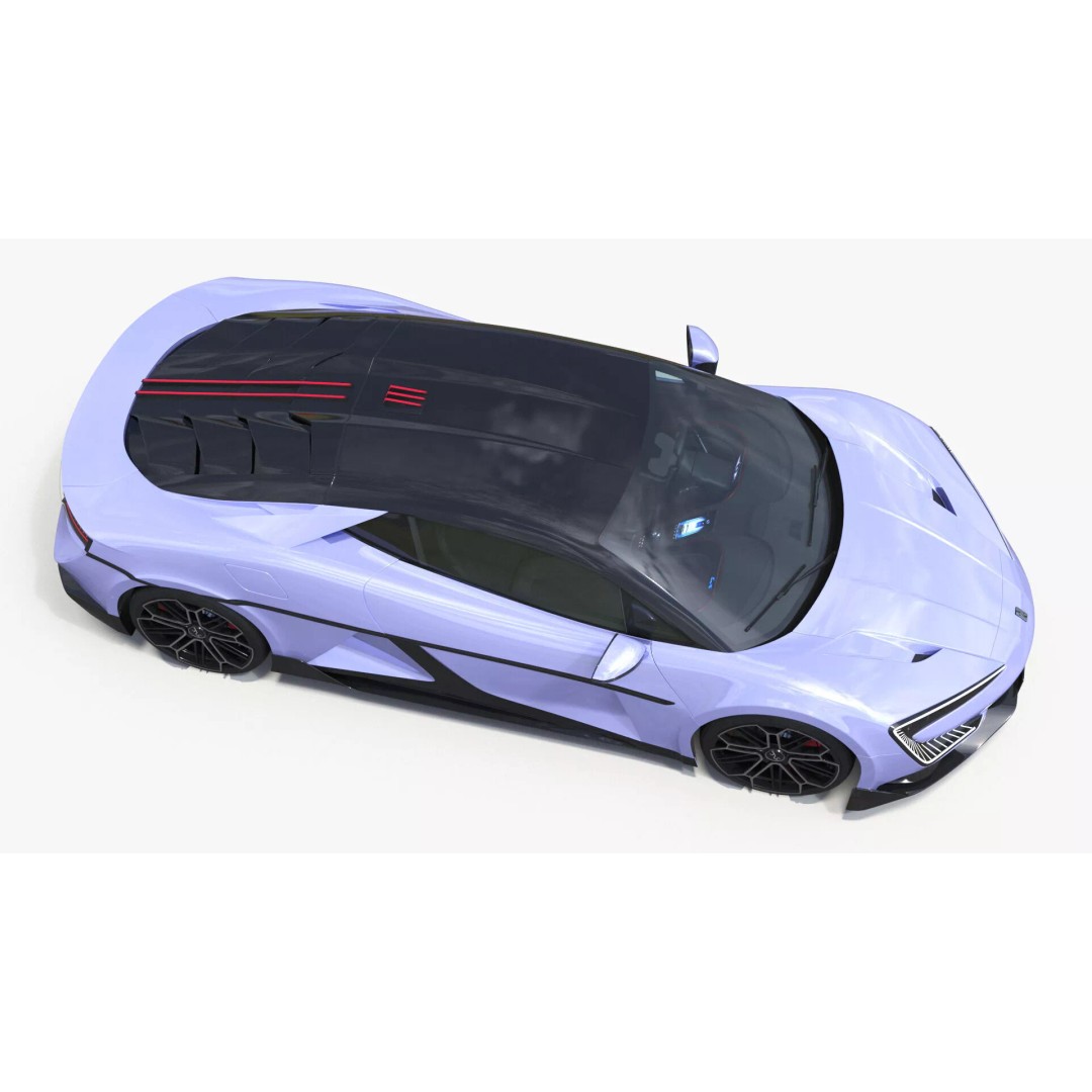 BYD Yangwang U9 Violet Color 3D Model – High Poly PBR Asset, FBX, OBJ - View 13