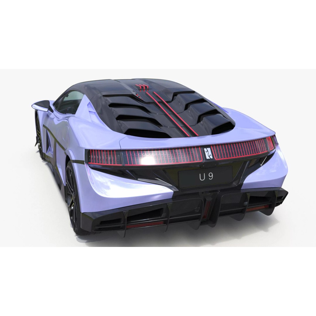 BYD Yangwang U9 Violet Color 3D Model – High Poly PBR Asset, FBX, OBJ - View 16