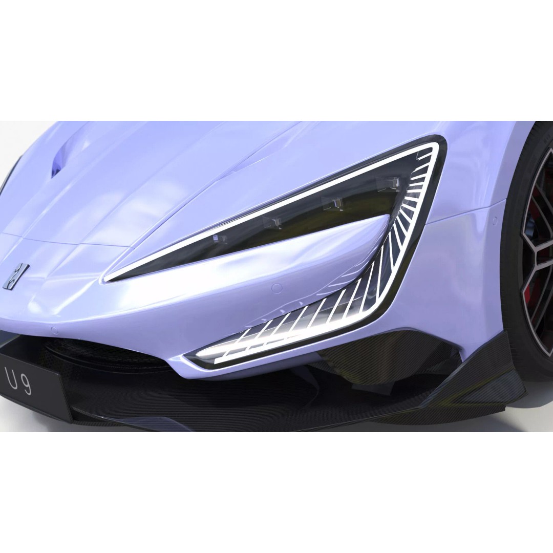 BYD Yangwang U9 Violet Color 3D Model – High Poly PBR Asset, FBX, OBJ - View 18