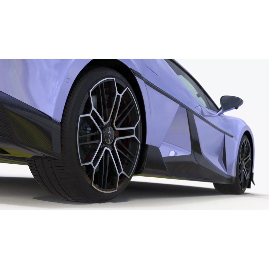BYD Yangwang U9 Violet Color 3D Model – High Poly PBR Asset, FBX, OBJ - View 20