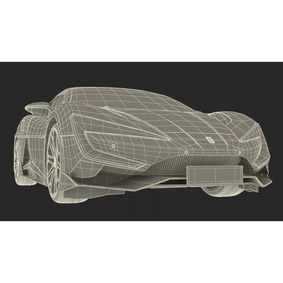 BYD Yangwang U9 Violet Color 3D Model – High Poly PBR Asset, FBX, OBJ - View 36