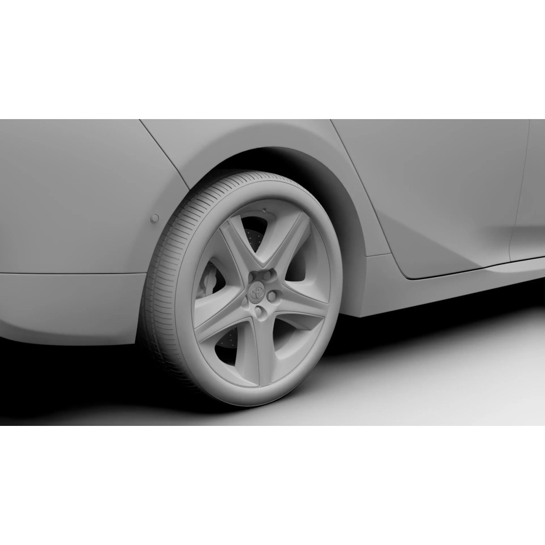 Toyota Prius 2016 3D Model – High Poly Photorealistic Asset, FBX - View 16